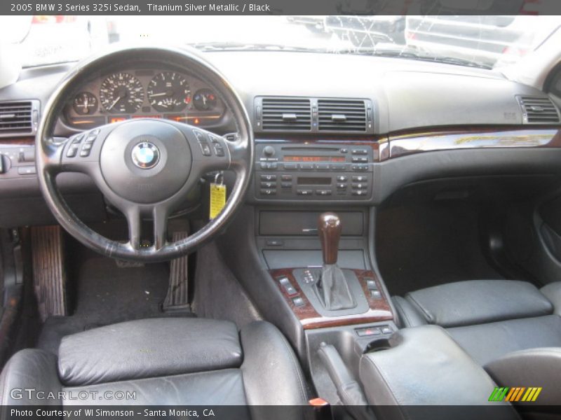 Titanium Silver Metallic / Black 2005 BMW 3 Series 325i Sedan