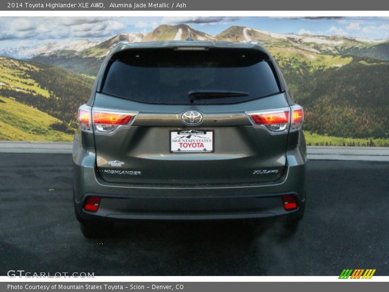 Alumina Jade Metallic / Ash 2014 Toyota Highlander XLE AWD
