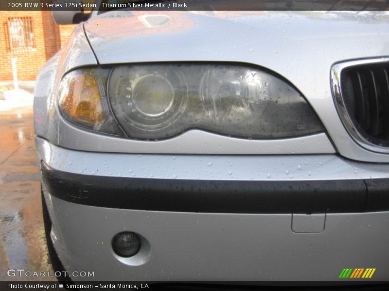 Titanium Silver Metallic / Black 2005 BMW 3 Series 325i Sedan