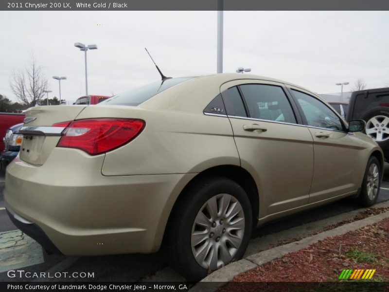 White Gold / Black 2011 Chrysler 200 LX