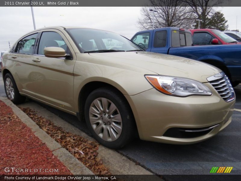 White Gold / Black 2011 Chrysler 200 LX
