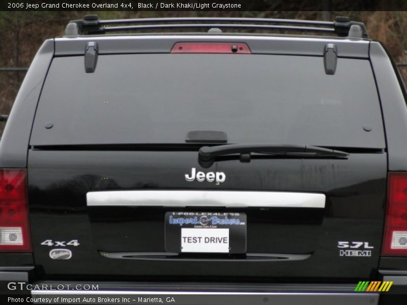 Black / Dark Khaki/Light Graystone 2006 Jeep Grand Cherokee Overland 4x4