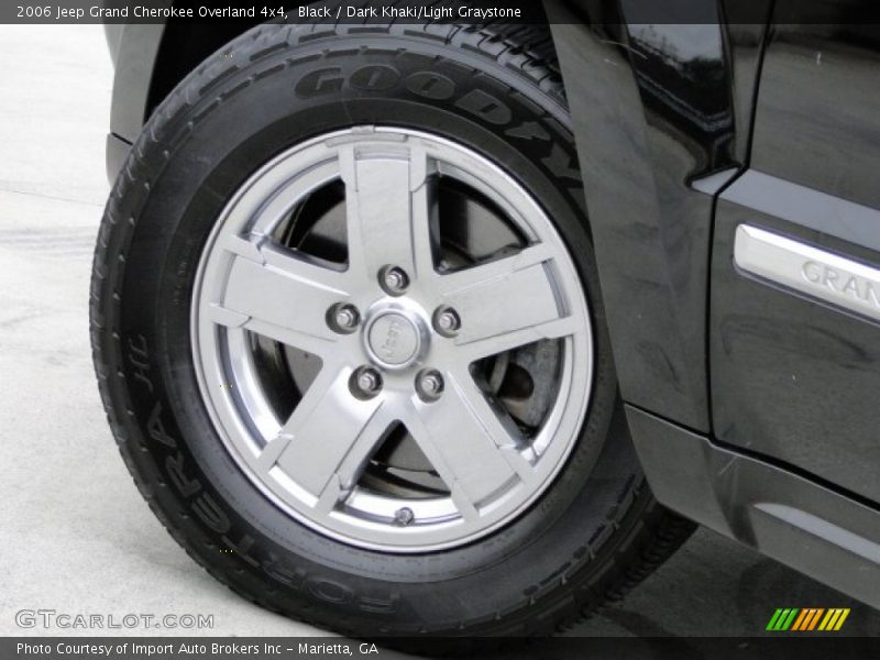 Black / Dark Khaki/Light Graystone 2006 Jeep Grand Cherokee Overland 4x4