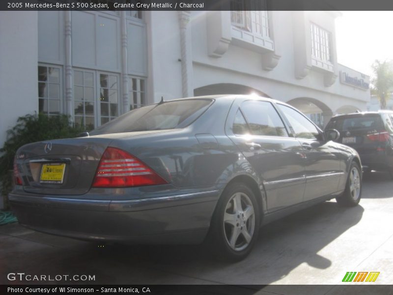 Granite Grey Metallic / Charcoal 2005 Mercedes-Benz S 500 Sedan