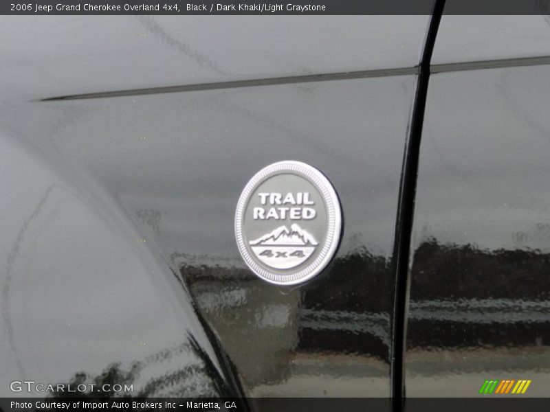 Black / Dark Khaki/Light Graystone 2006 Jeep Grand Cherokee Overland 4x4
