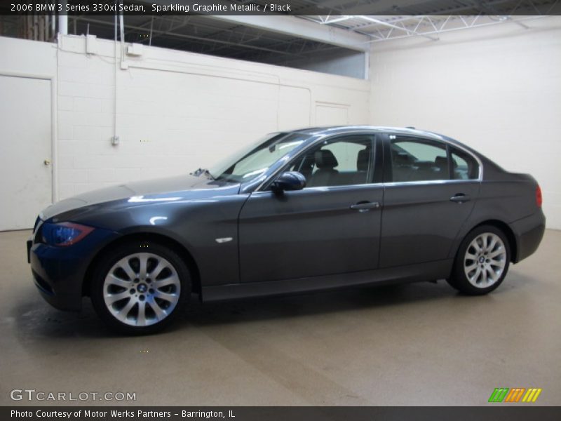 Sparkling Graphite Metallic / Black 2006 BMW 3 Series 330xi Sedan