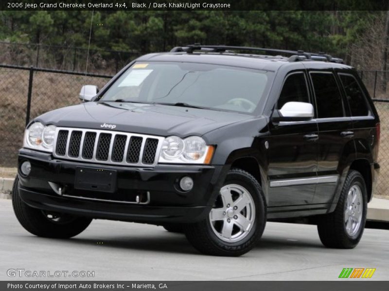 Black / Dark Khaki/Light Graystone 2006 Jeep Grand Cherokee Overland 4x4
