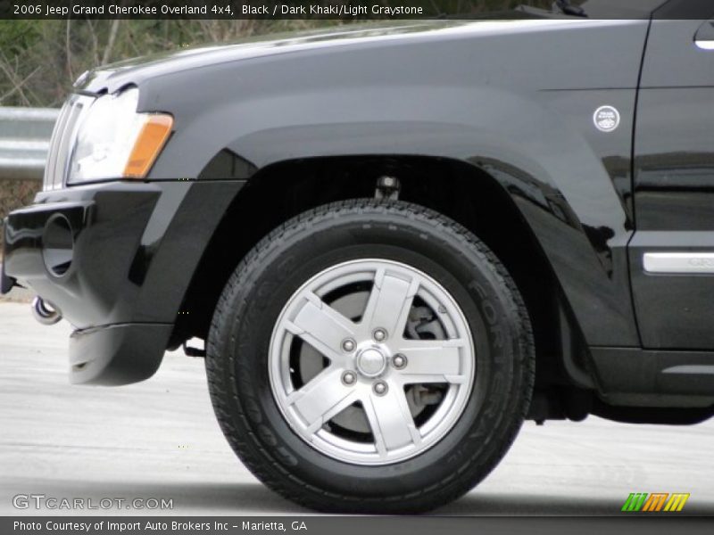 Black / Dark Khaki/Light Graystone 2006 Jeep Grand Cherokee Overland 4x4