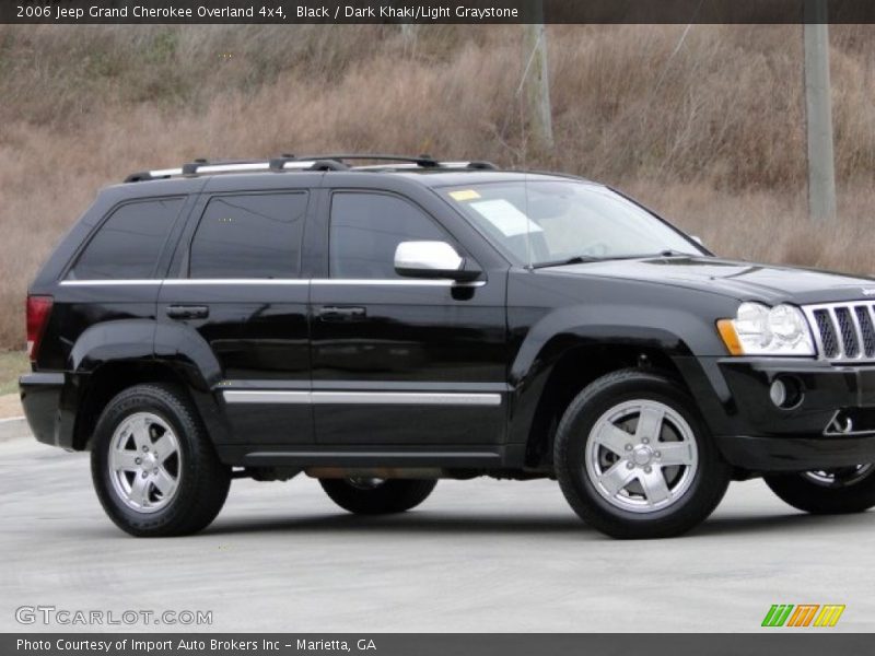 Black / Dark Khaki/Light Graystone 2006 Jeep Grand Cherokee Overland 4x4