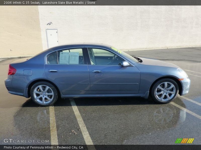 Lakeshore Slate Blue Metallic / Stone 2006 Infiniti G 35 Sedan