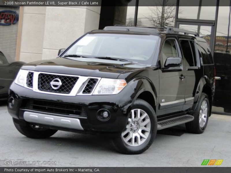 Super Black / Cafe Latte 2008 Nissan Pathfinder LE V8