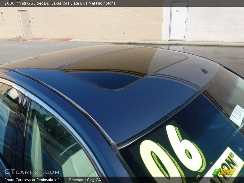 Lakeshore Slate Blue Metallic / Stone 2006 Infiniti G 35 Sedan