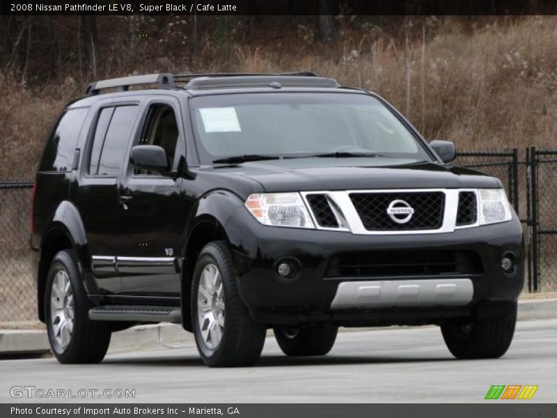 Super Black / Cafe Latte 2008 Nissan Pathfinder LE V8