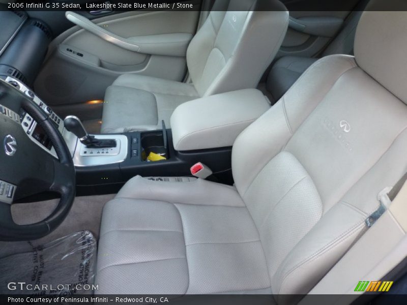 Lakeshore Slate Blue Metallic / Stone 2006 Infiniti G 35 Sedan