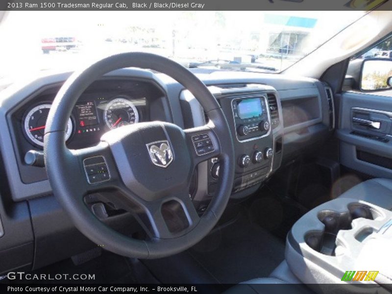 Black / Black/Diesel Gray 2013 Ram 1500 Tradesman Regular Cab