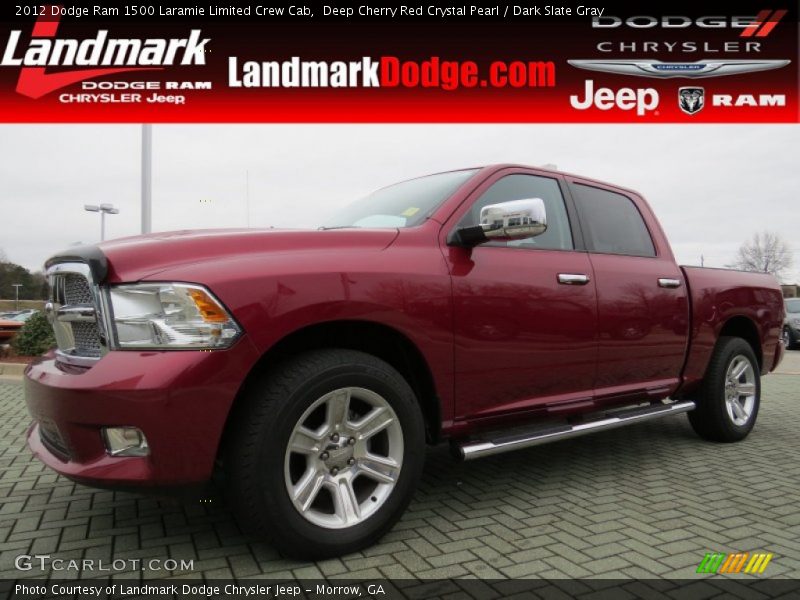 Deep Cherry Red Crystal Pearl / Dark Slate Gray 2012 Dodge Ram 1500 Laramie Limited Crew Cab