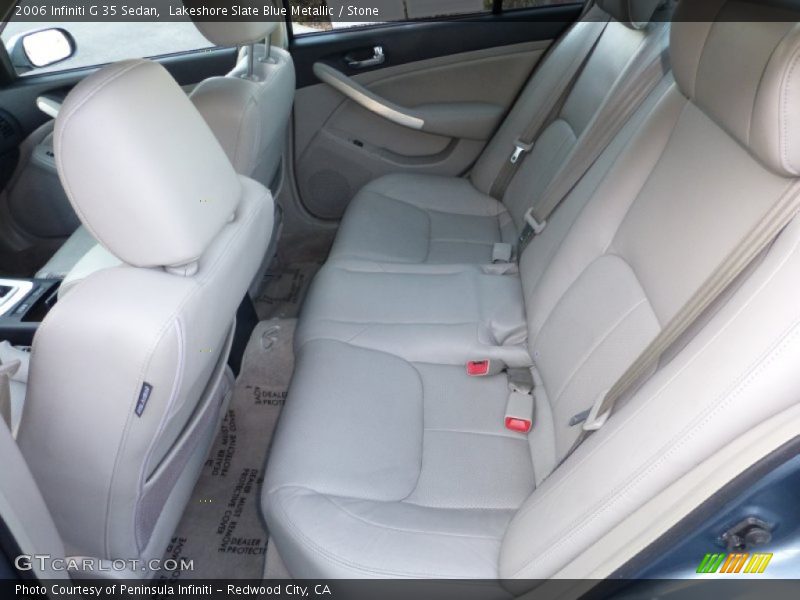 Lakeshore Slate Blue Metallic / Stone 2006 Infiniti G 35 Sedan