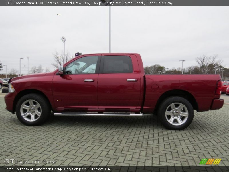 Deep Cherry Red Crystal Pearl / Dark Slate Gray 2012 Dodge Ram 1500 Laramie Limited Crew Cab