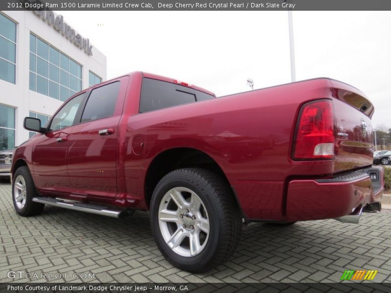Deep Cherry Red Crystal Pearl / Dark Slate Gray 2012 Dodge Ram 1500 Laramie Limited Crew Cab