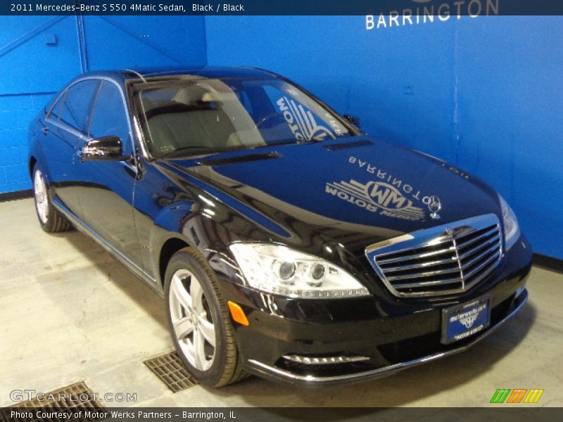 Black / Black 2011 Mercedes-Benz S 550 4Matic Sedan