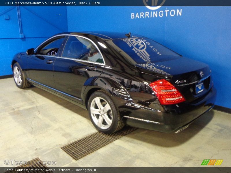 Black / Black 2011 Mercedes-Benz S 550 4Matic Sedan