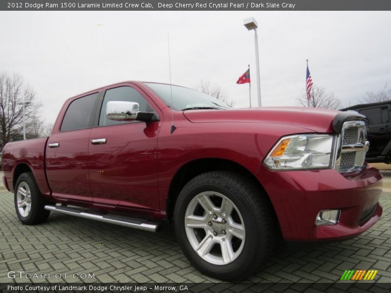 Deep Cherry Red Crystal Pearl / Dark Slate Gray 2012 Dodge Ram 1500 Laramie Limited Crew Cab