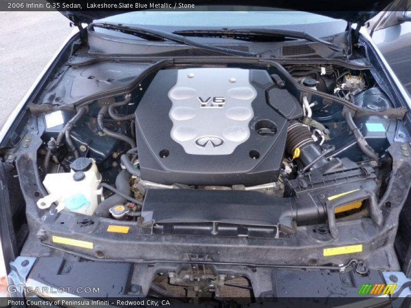 Lakeshore Slate Blue Metallic / Stone 2006 Infiniti G 35 Sedan