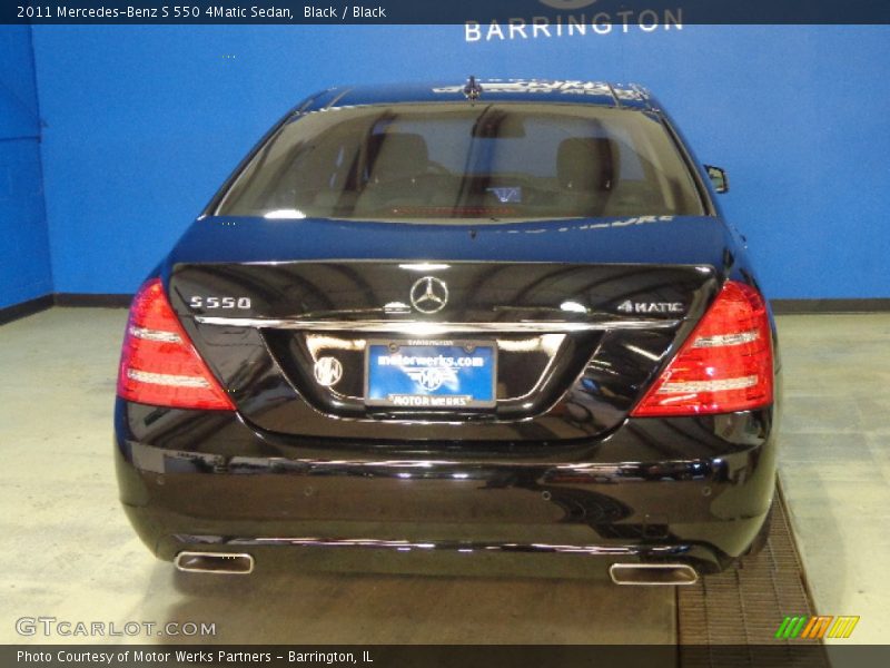 Black / Black 2011 Mercedes-Benz S 550 4Matic Sedan