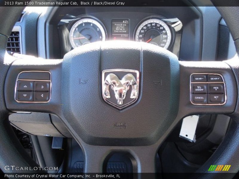 Black / Black/Diesel Gray 2013 Ram 1500 Tradesman Regular Cab