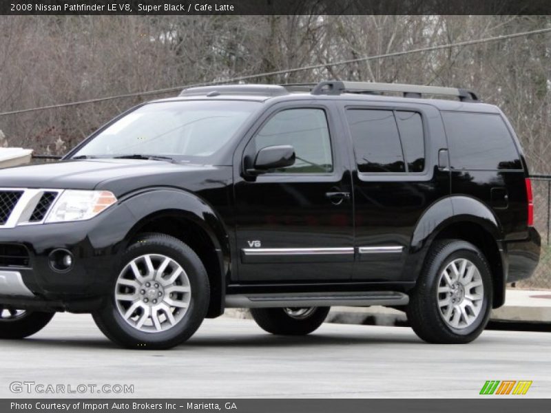 Super Black / Cafe Latte 2008 Nissan Pathfinder LE V8