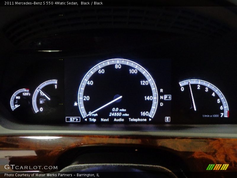 Black / Black 2011 Mercedes-Benz S 550 4Matic Sedan