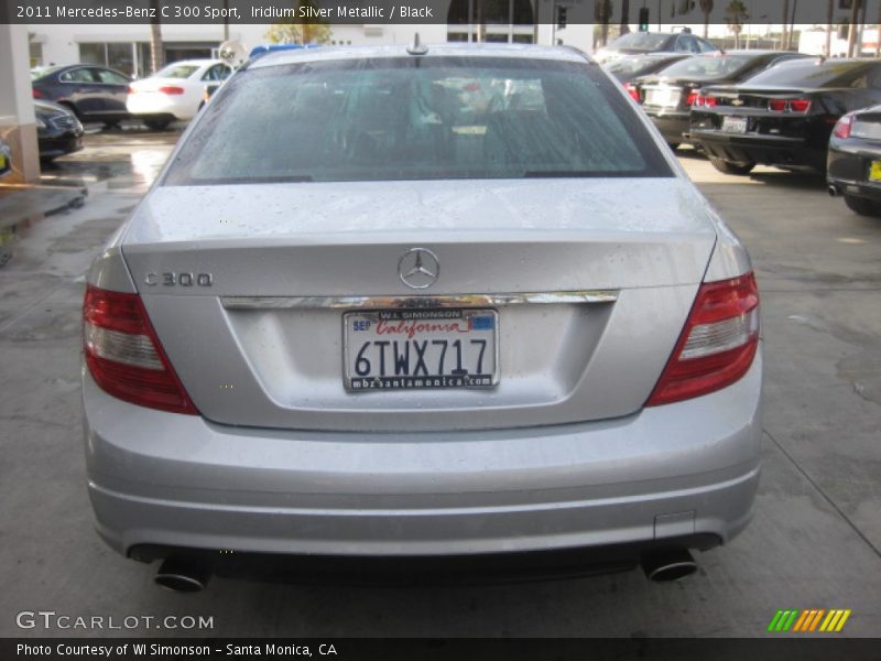 Iridium Silver Metallic / Black 2011 Mercedes-Benz C 300 Sport