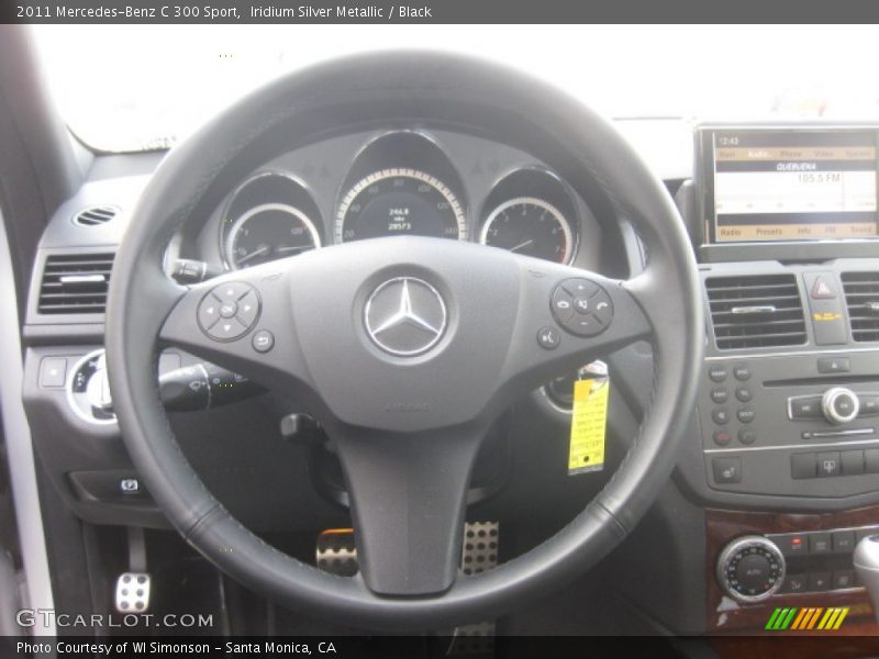 Iridium Silver Metallic / Black 2011 Mercedes-Benz C 300 Sport