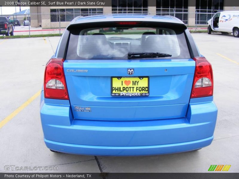 Surf Blue Pearl / Dark Slate Gray 2008 Dodge Caliber SE