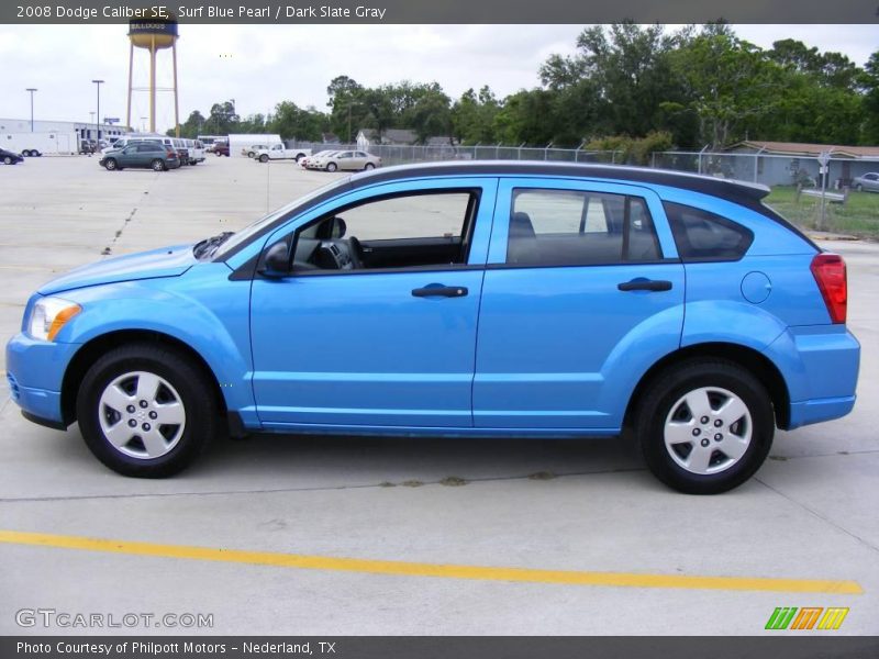 Surf Blue Pearl / Dark Slate Gray 2008 Dodge Caliber SE