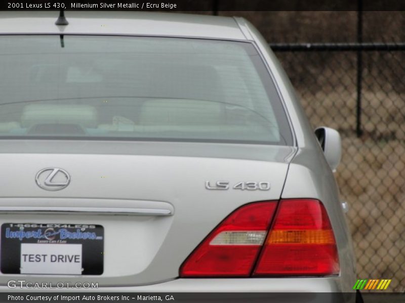 Millenium Silver Metallic / Ecru Beige 2001 Lexus LS 430