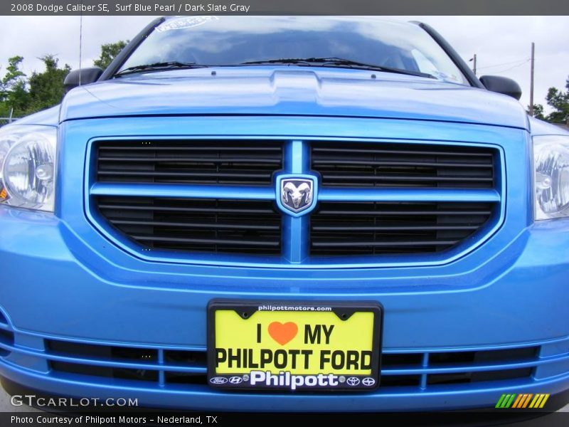 Surf Blue Pearl / Dark Slate Gray 2008 Dodge Caliber SE