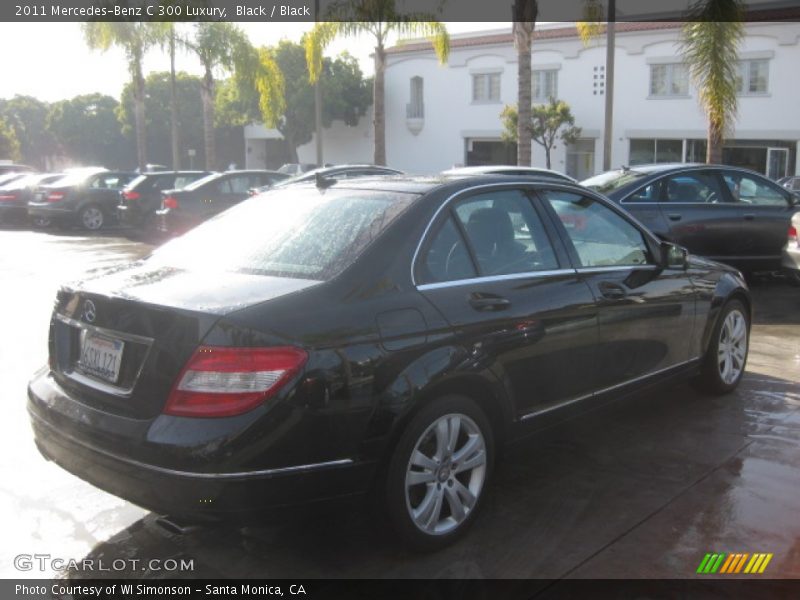Black / Black 2011 Mercedes-Benz C 300 Luxury