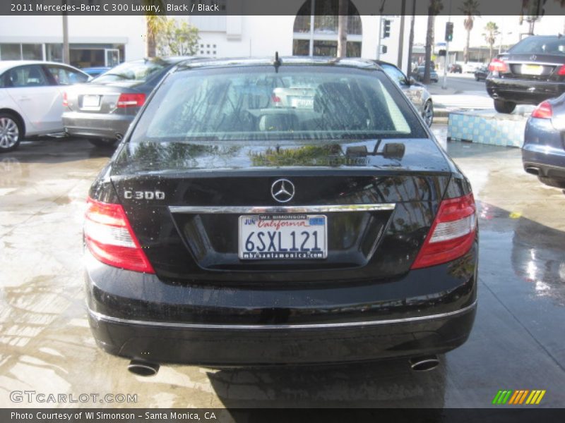 Black / Black 2011 Mercedes-Benz C 300 Luxury