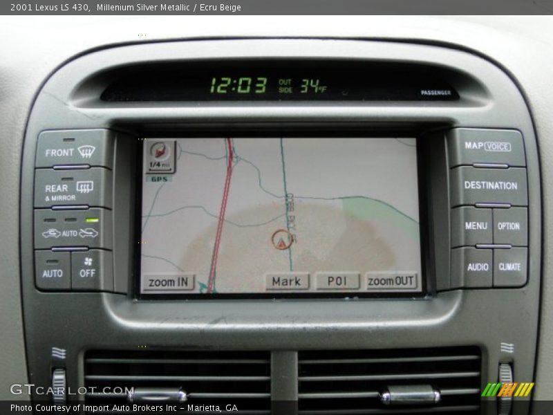 Millenium Silver Metallic / Ecru Beige 2001 Lexus LS 430