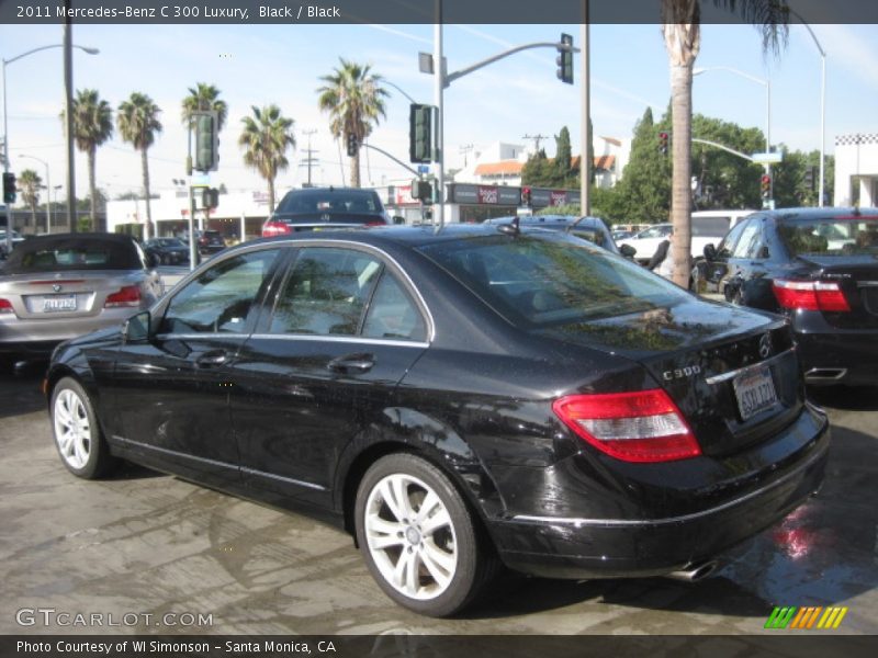 Black / Black 2011 Mercedes-Benz C 300 Luxury