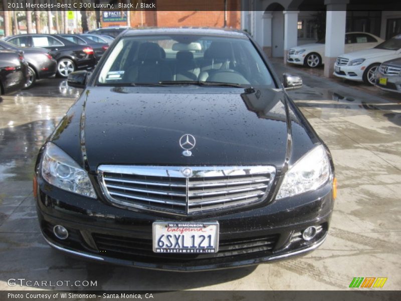 Black / Black 2011 Mercedes-Benz C 300 Luxury