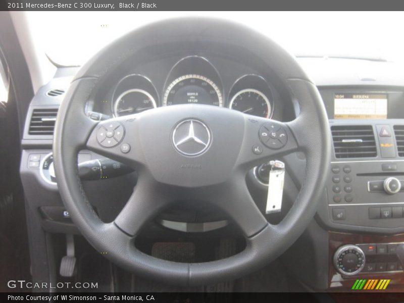Black / Black 2011 Mercedes-Benz C 300 Luxury