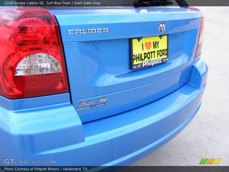 Surf Blue Pearl / Dark Slate Gray 2008 Dodge Caliber SE