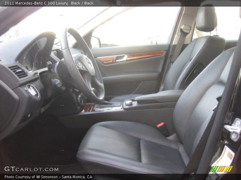 Black / Black 2011 Mercedes-Benz C 300 Luxury