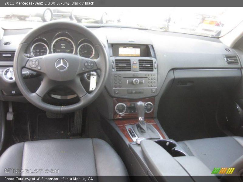 Black / Black 2011 Mercedes-Benz C 300 Luxury