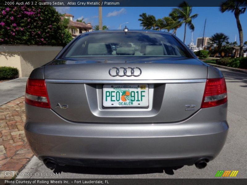 Atlas Grey Metallic / Platinum 2006 Audi A6 3.2 quattro Sedan