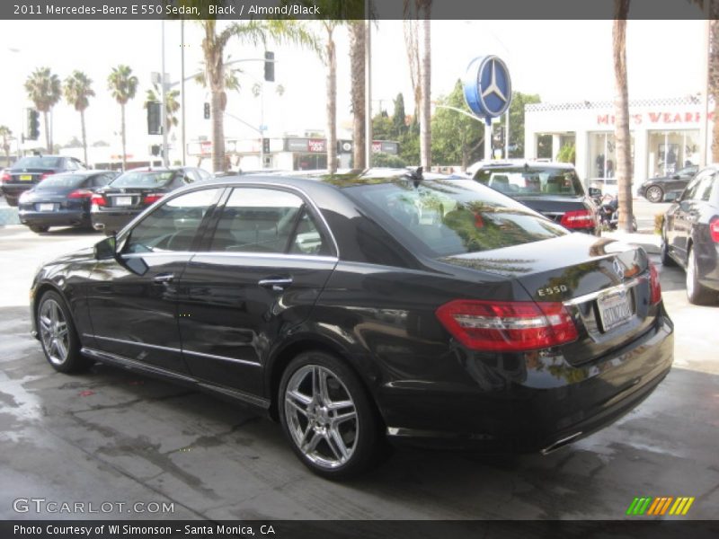 Black / Almond/Black 2011 Mercedes-Benz E 550 Sedan