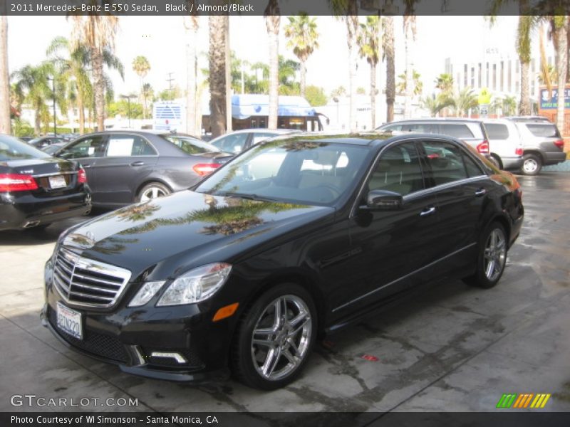 Black / Almond/Black 2011 Mercedes-Benz E 550 Sedan