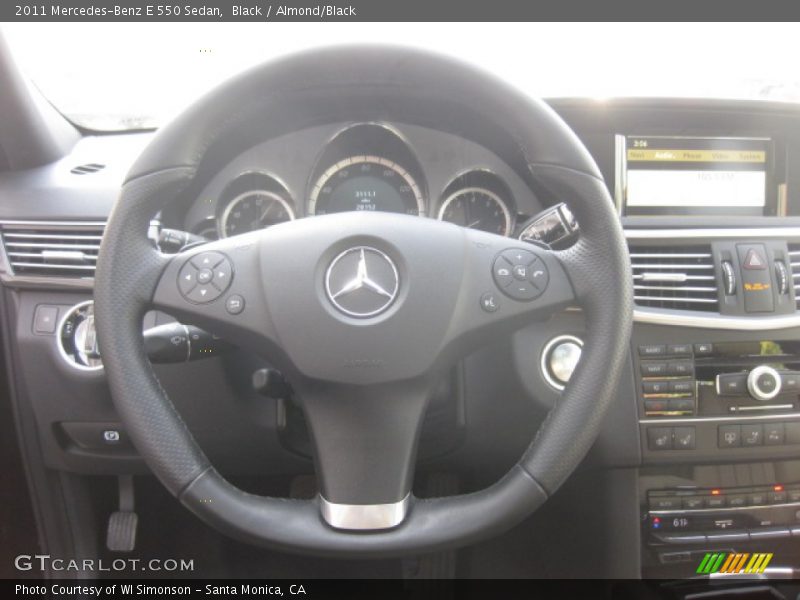 Black / Almond/Black 2011 Mercedes-Benz E 550 Sedan